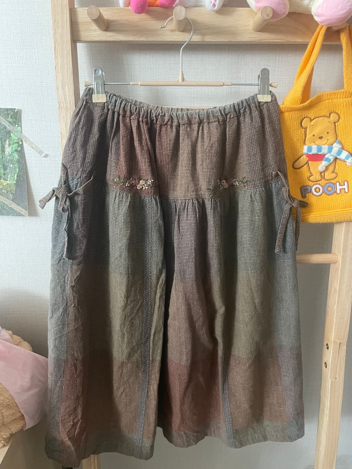 모리걸 빈티지 곰돌이 브라운 가디건 스커트 set🐻🤎 상품이미지7