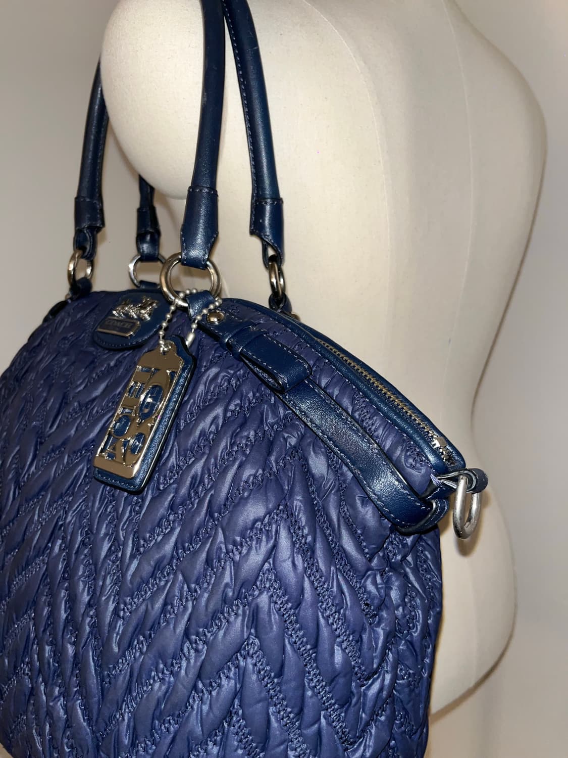 Coach Quilting Navy shoulder bag 상품이미지8