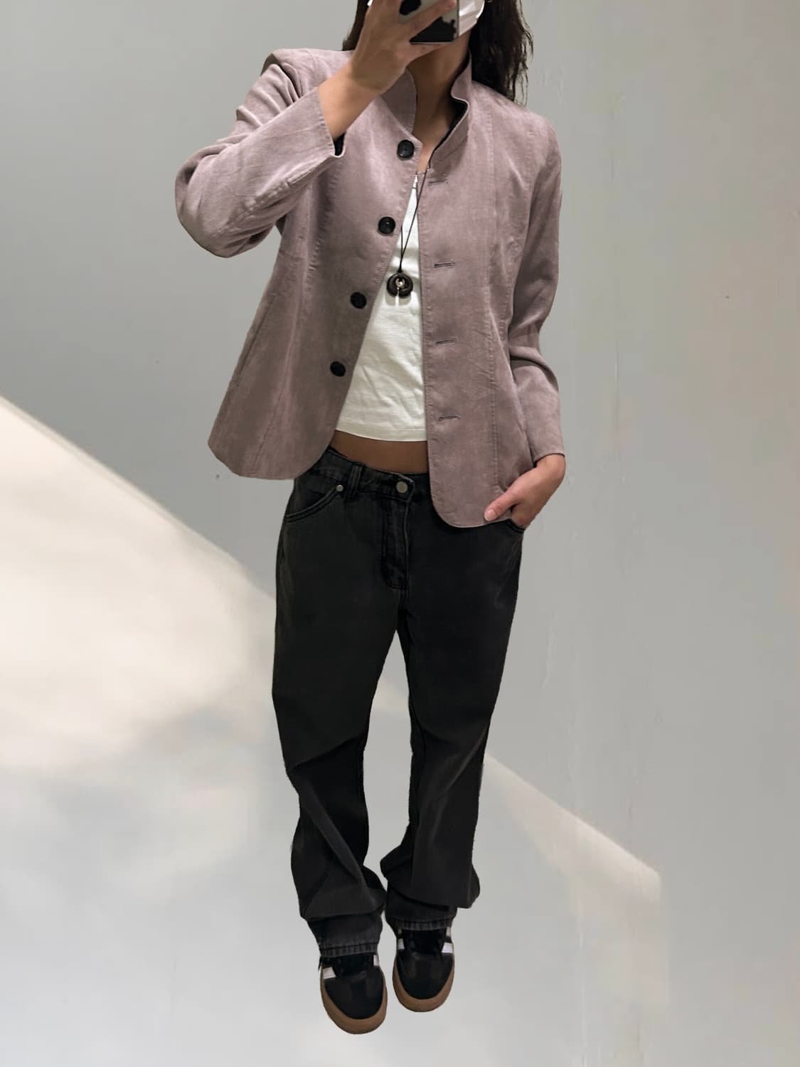 빈티지 스웨이드 블레이저 자켓 상품이미지8