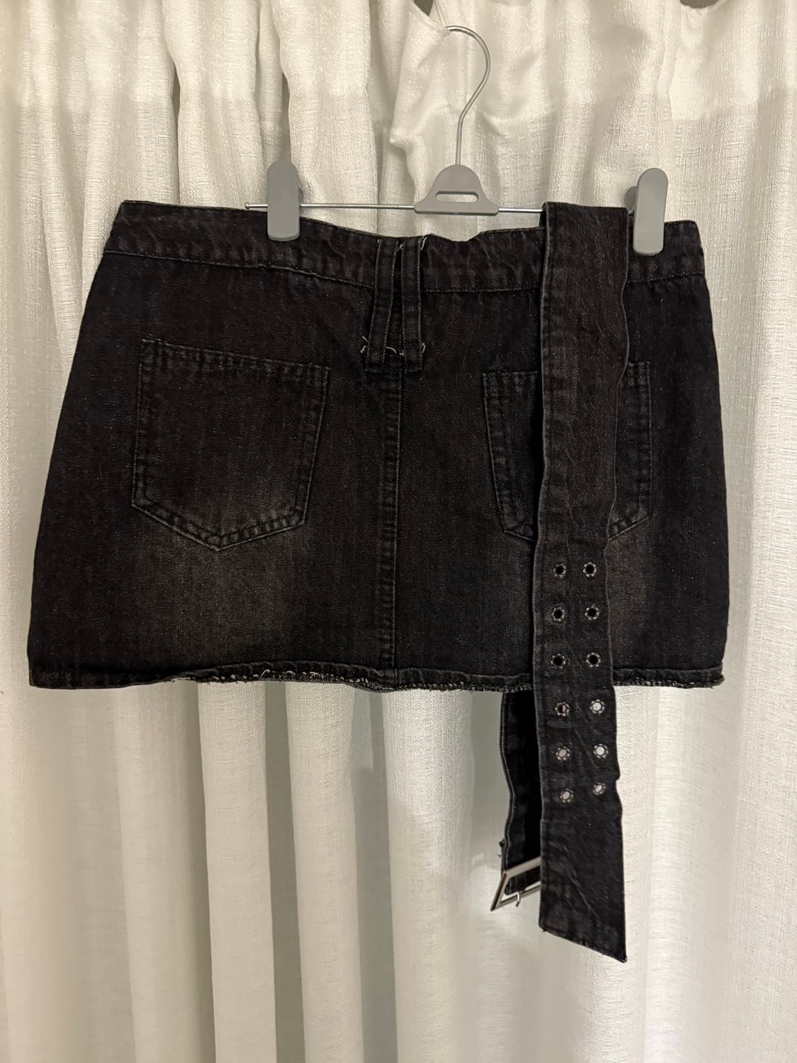 빈티지 블랙 청치마 상품이미지2