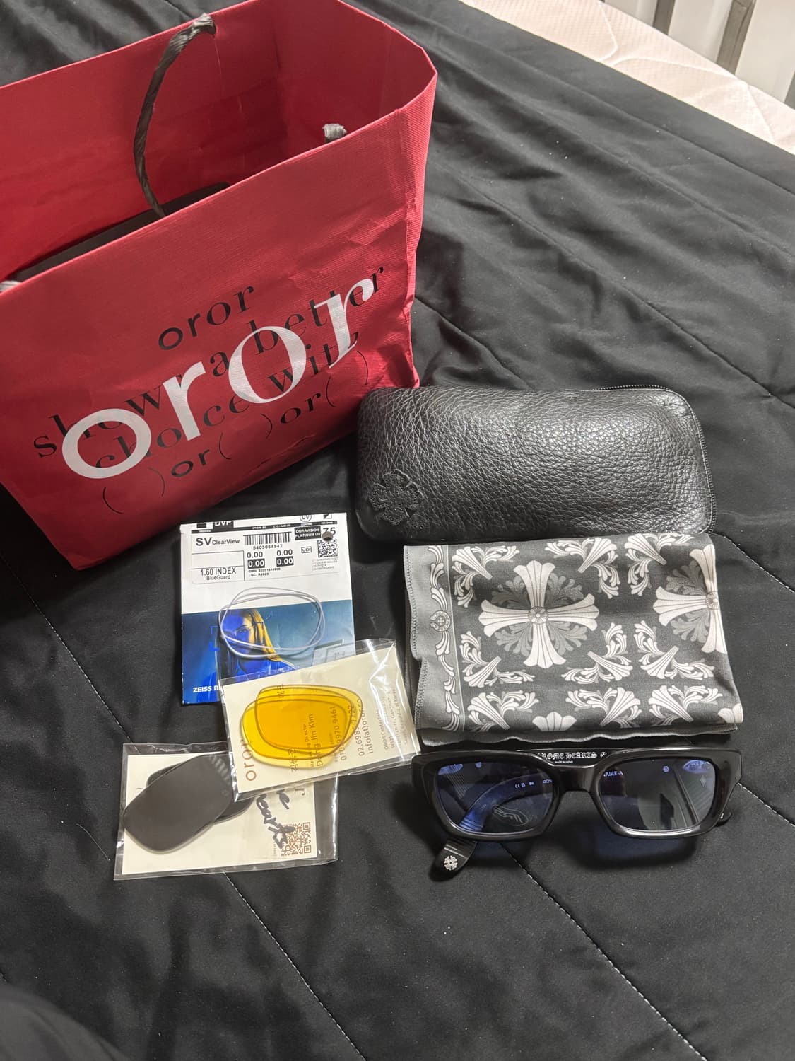 크롬하츠 안경 아스트라오디네어-A 블랙 상품이미지1