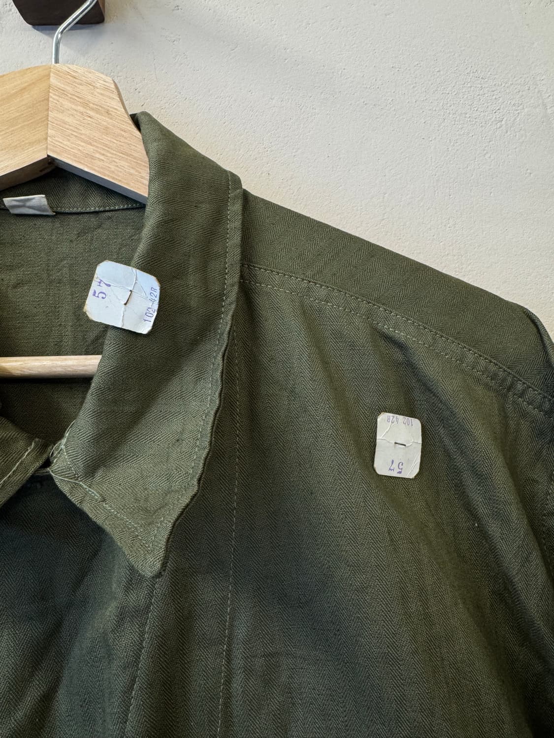 M43 hbt shirts dead stock - 42R(xl-xxl) 상품이미지3