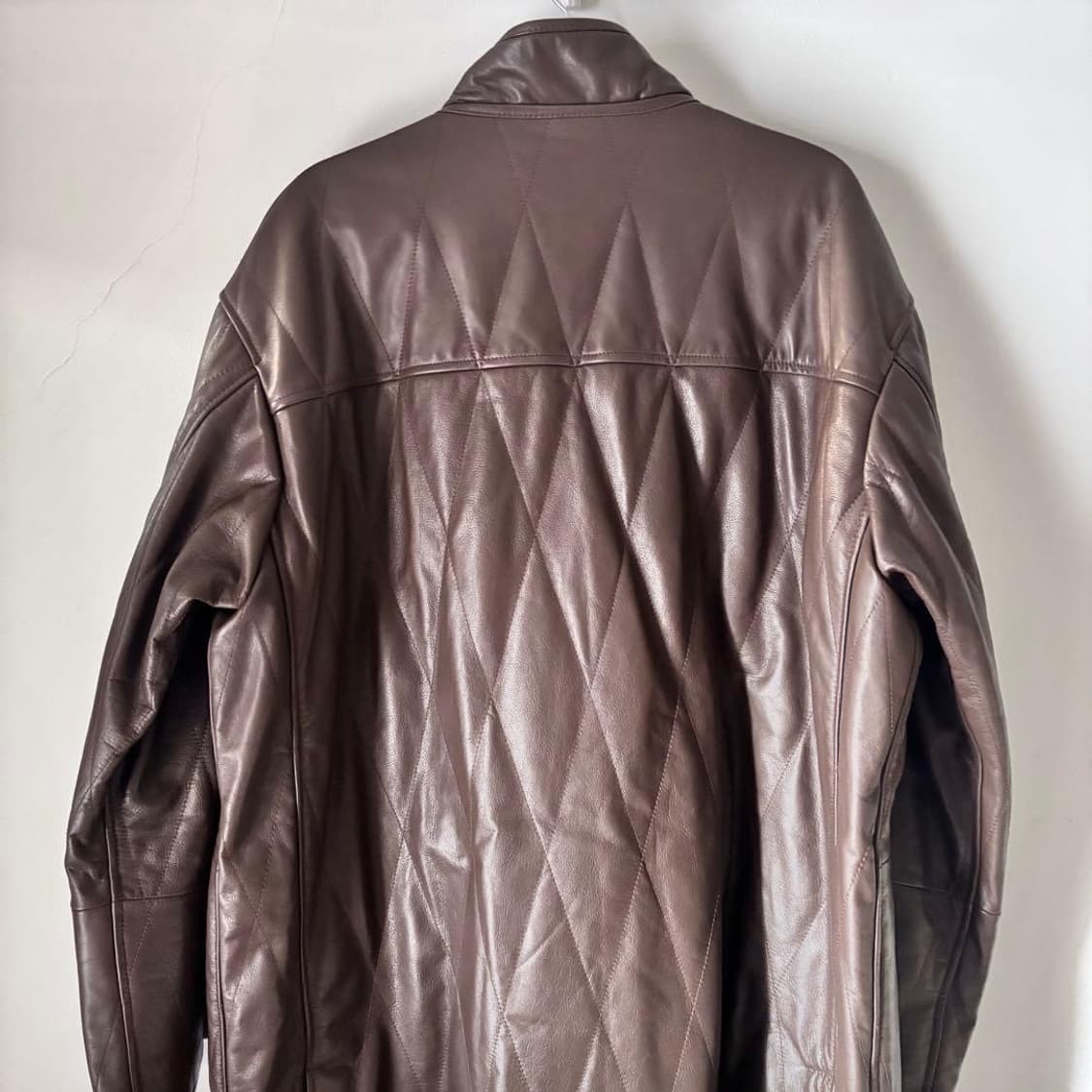 (4) ccu 레더 퀄팅 레더 가죽자켓 상품이미지5