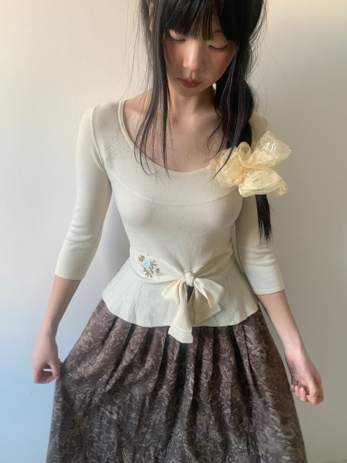 Flower pattern skirt 상품이미지5
