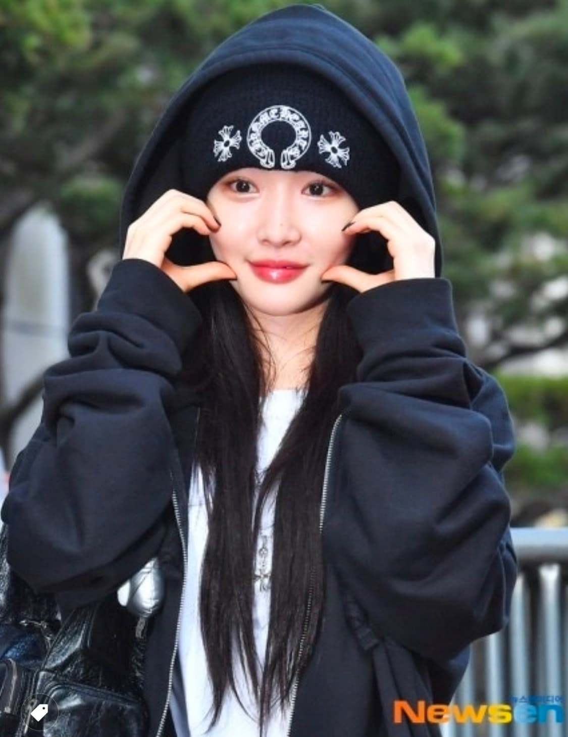 크롬하츠 홀스슈 비니 블랙 새 제품 상품이미지5