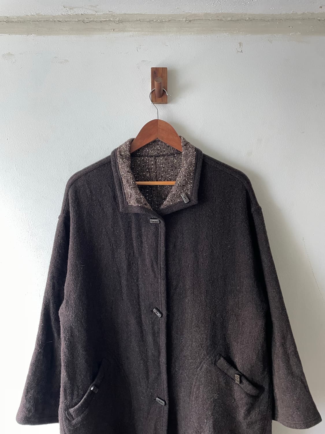 JPN Vintage Reversible Wool Coat 상품이미지4