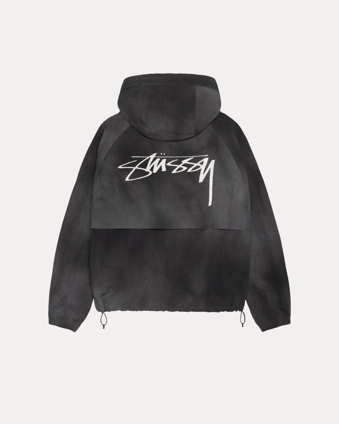stussy wave dye beach shell jacket black 상품이미지2