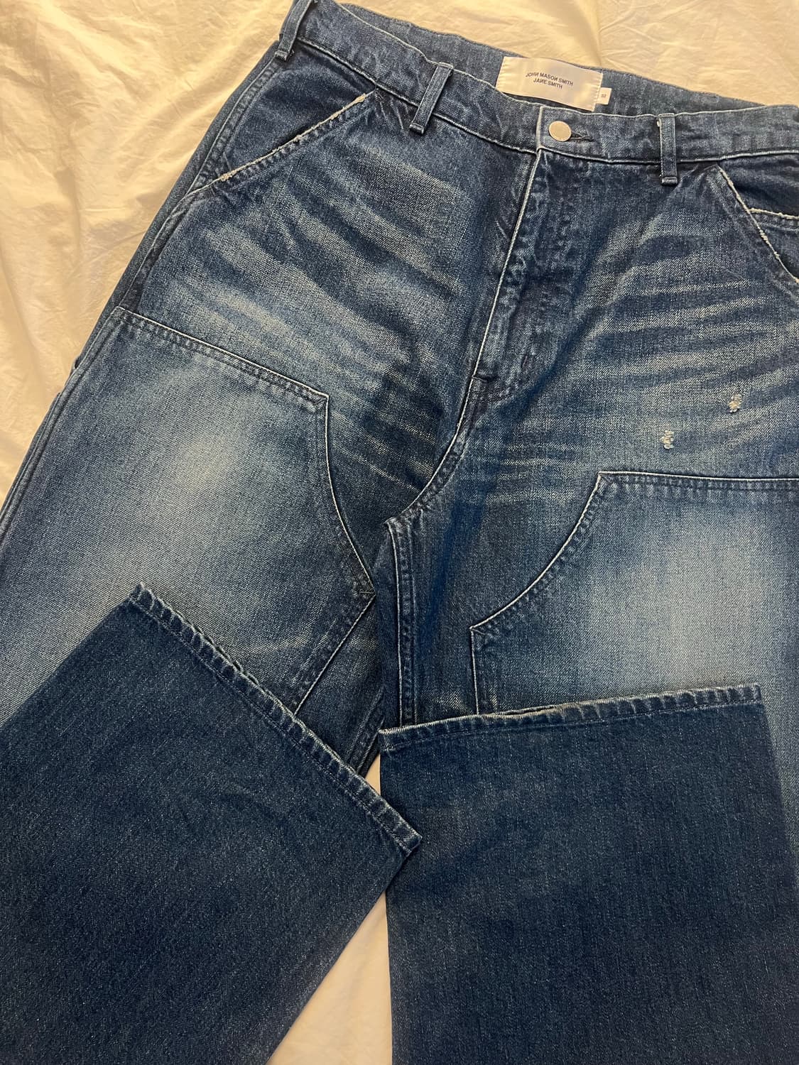 john mason smith 11.5oz 더블니 데님 팬츠 32 상품이미지3