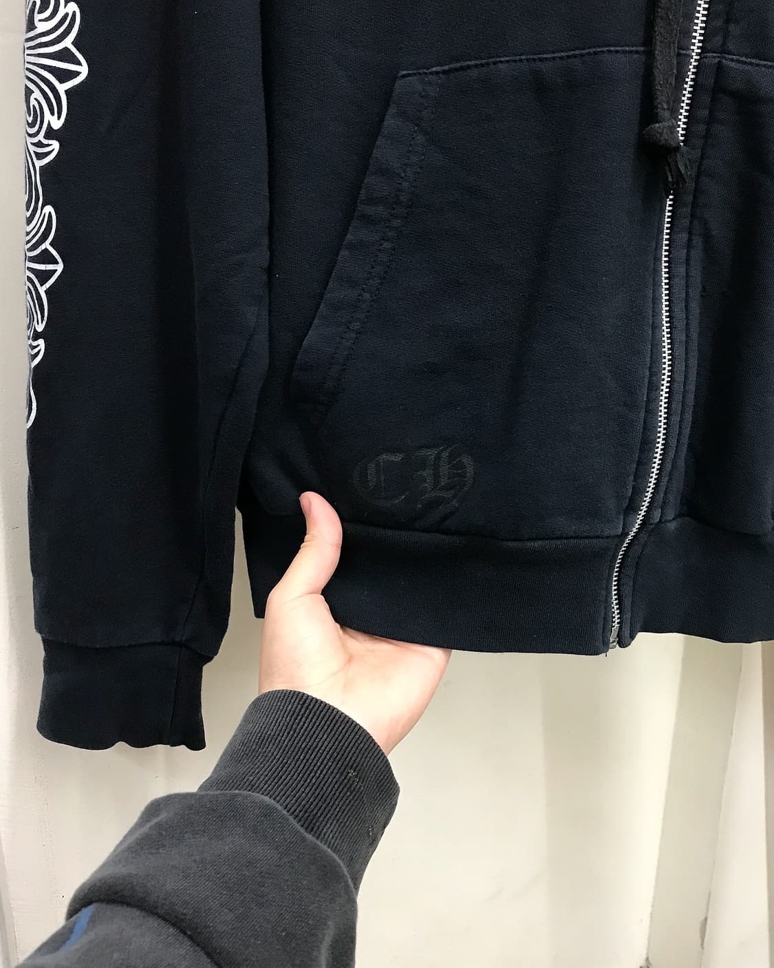 크롬하츠 홀스슈 플로랄 후드집업 상품이미지3