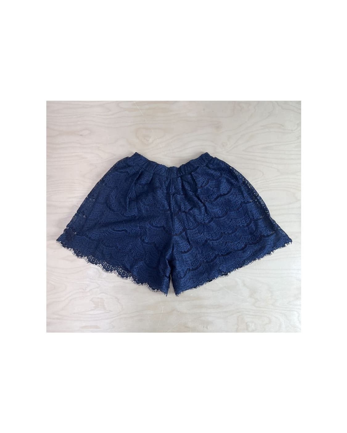빈티지 네이비 레이스 쇼츠 상품이미지1