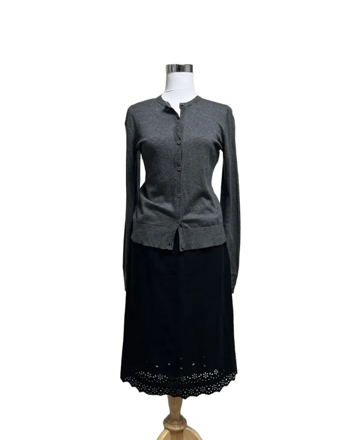 Suede punching skirt 상품이미지4