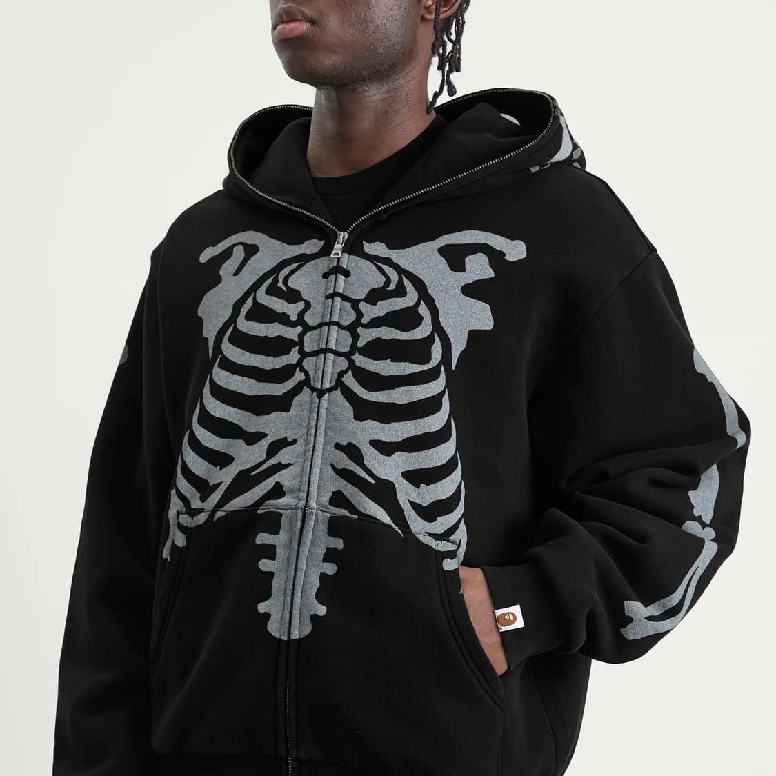 베이프 스켈레톤 샤크 후드집업 상품이미지2