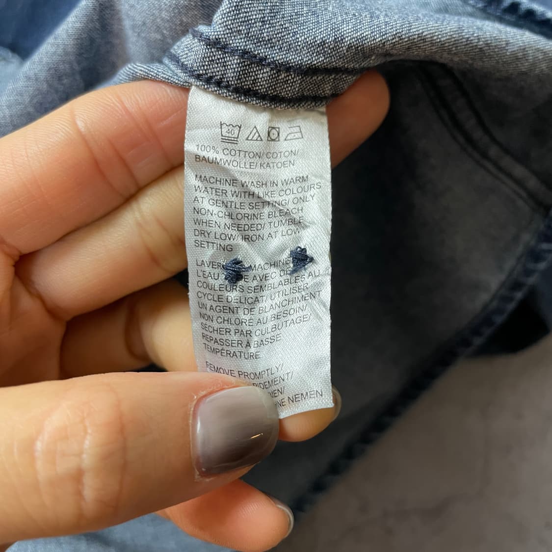 BLACK BROWN 1826 빈티지 밴드칼라 데님 셔츠 A00736 상품이미지10