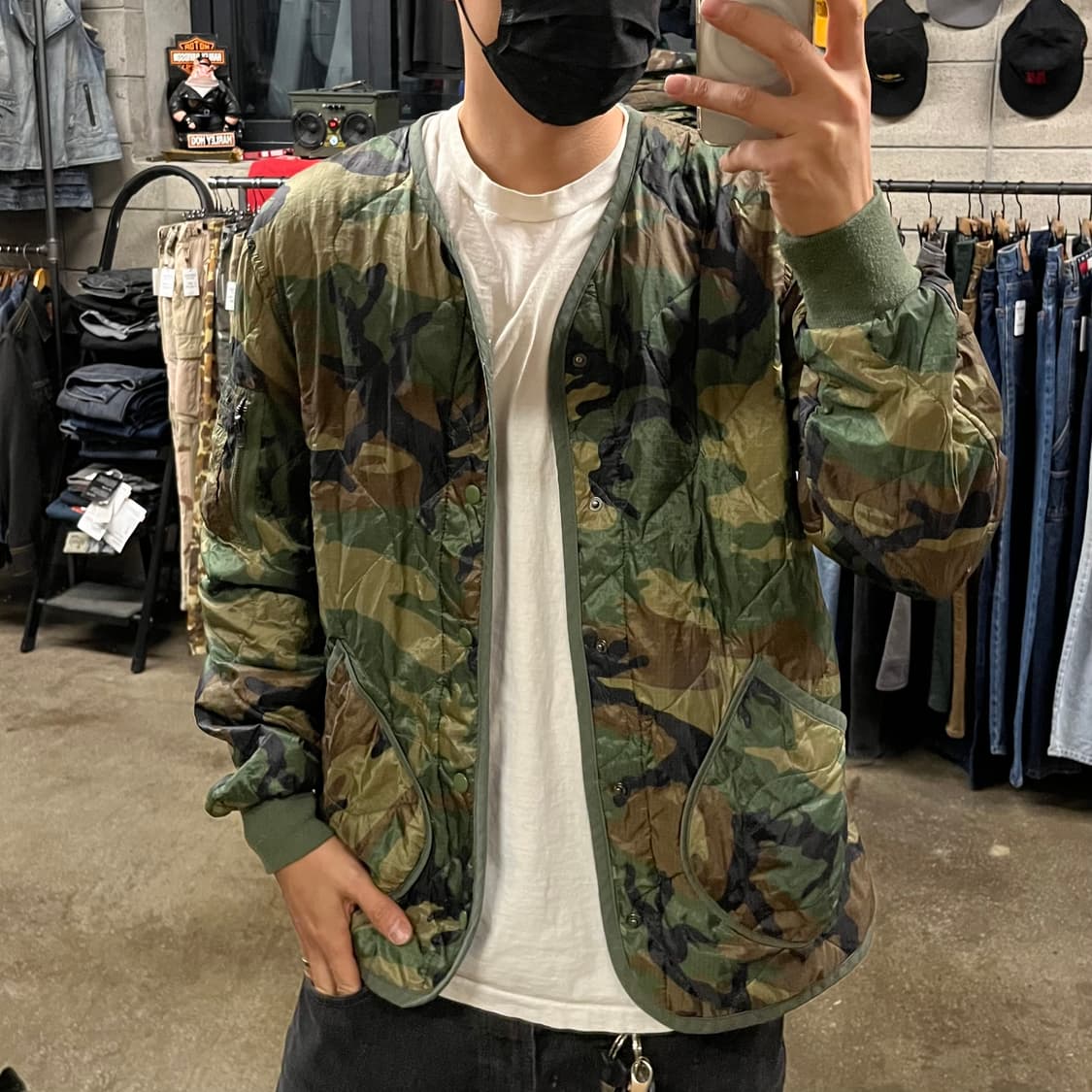 알파인더스트리 밀리터리 퀼팅 자켓 (100) 상품이미지6