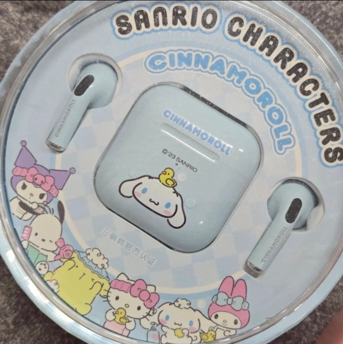미니소 산리오 블루투스 무선이어폰 시나모롤/쿠로미 상품이미지1