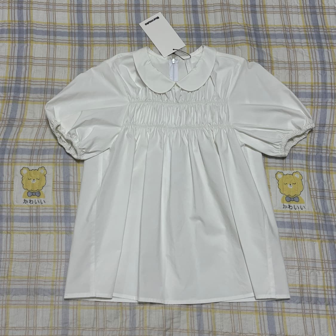 버뮬라 GATHER 칼라 블라우스 (새상품) 상품이미지1