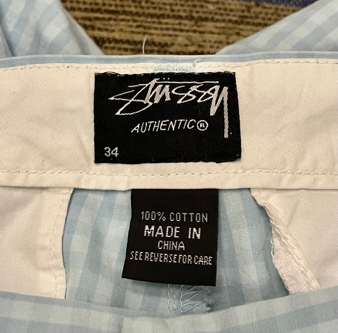 (34)00s Stussy 스투시 깅엄체크 버뮤다 팬츠 쇼츠 상품이미지7