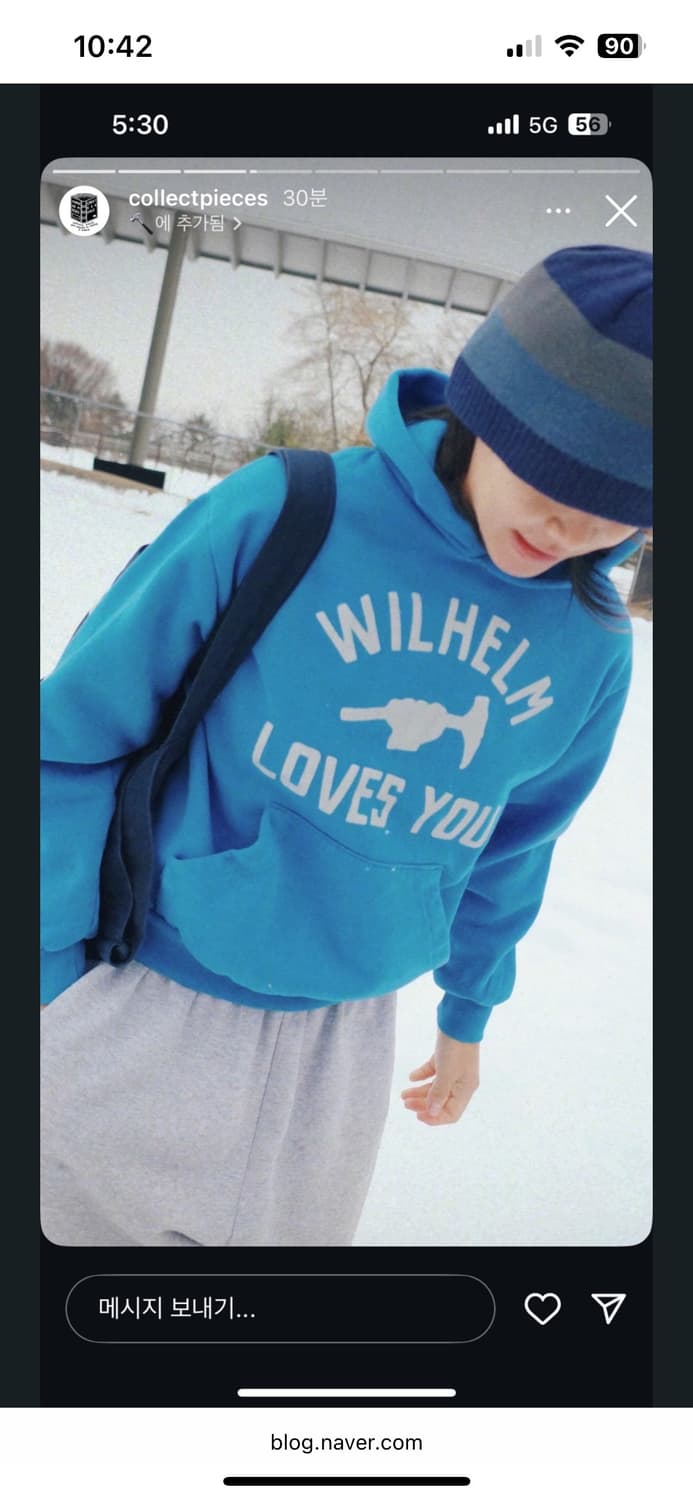 컬렉트피시스 WILHELM LOVESYOU 후드티 상품이미지2