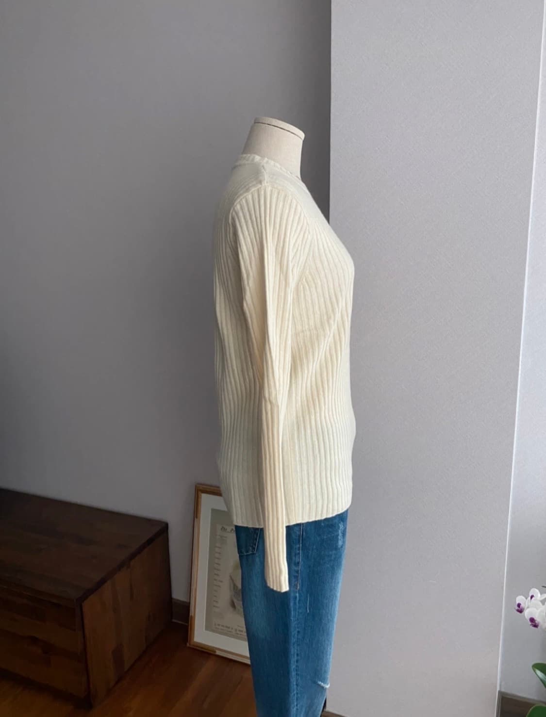 WOOD SAGE 우드세이지 골지패턴 니트(M) 상품이미지6