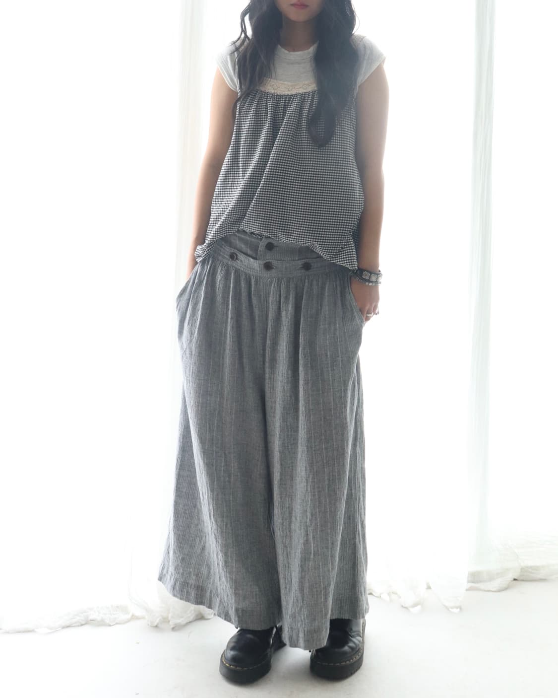 [Nest Robe] Linen Blend Hakama Pants 상품이미지1