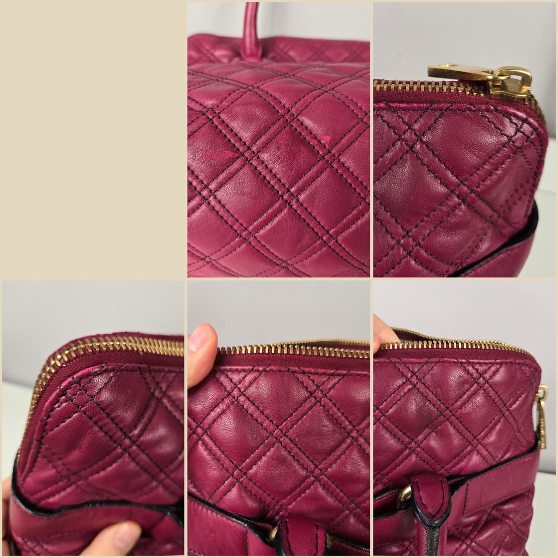 마크제이콥스 브루나 퀼팅 레더 램스킨 토트백 가방 정품 Bruna bag 상품이미지9