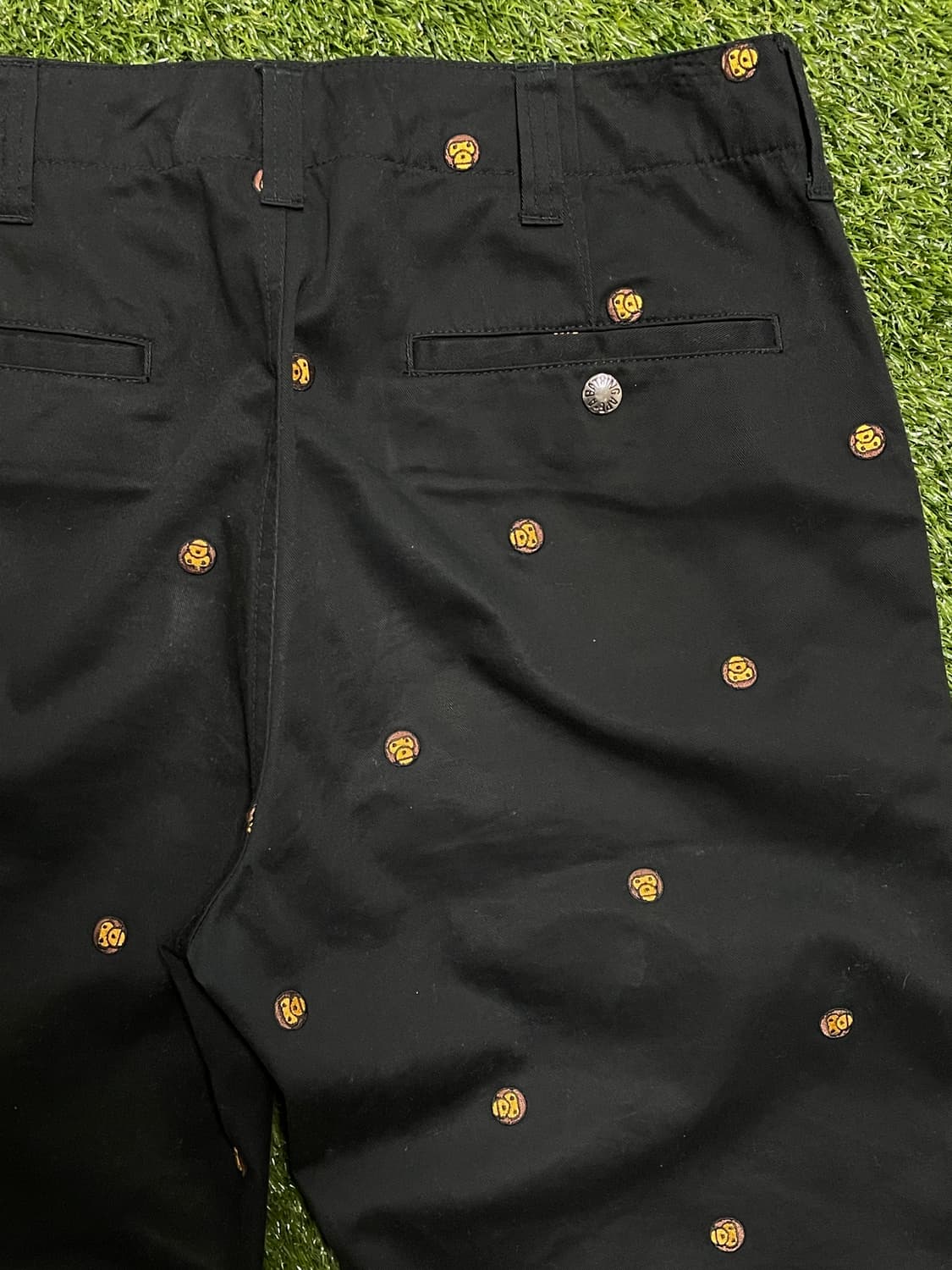 베이프 베이비 마일로 자수 코튼 팬츠 상품이미지4