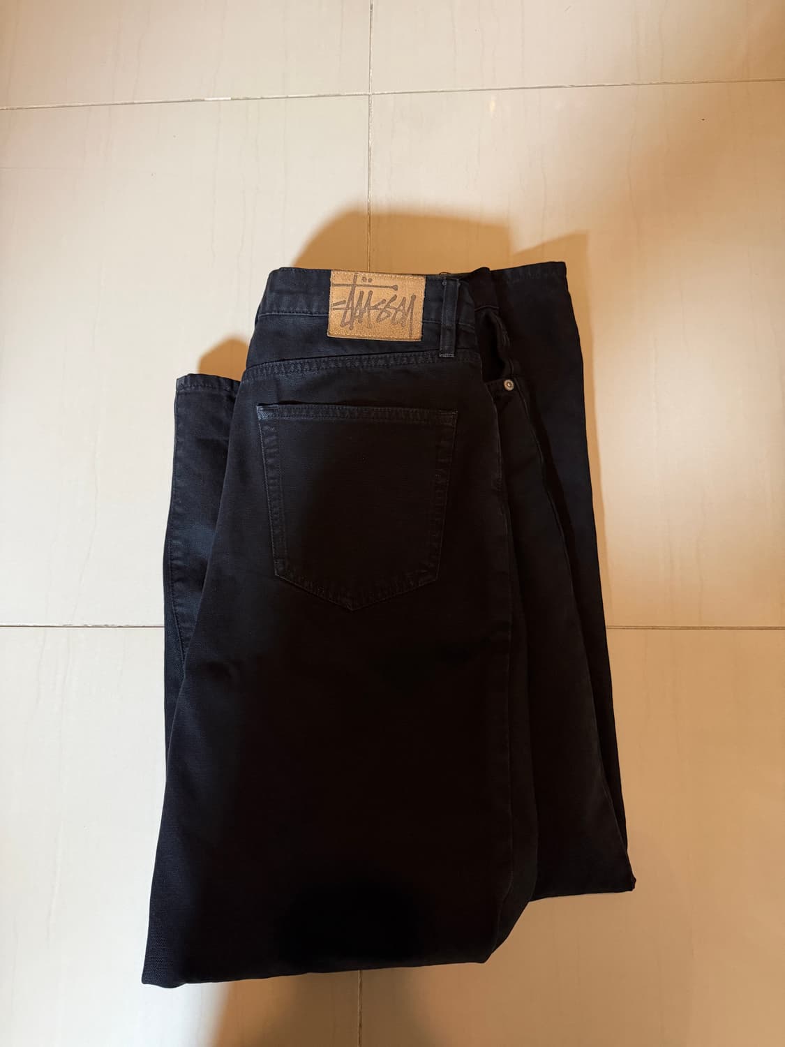 스투시 워시드 캔버스 빅올진 블랙 상품이미지1