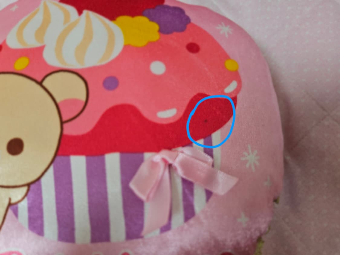 코리락쿠마 딸기컵케이크 머핀 미니 쿠션 상품이미지3