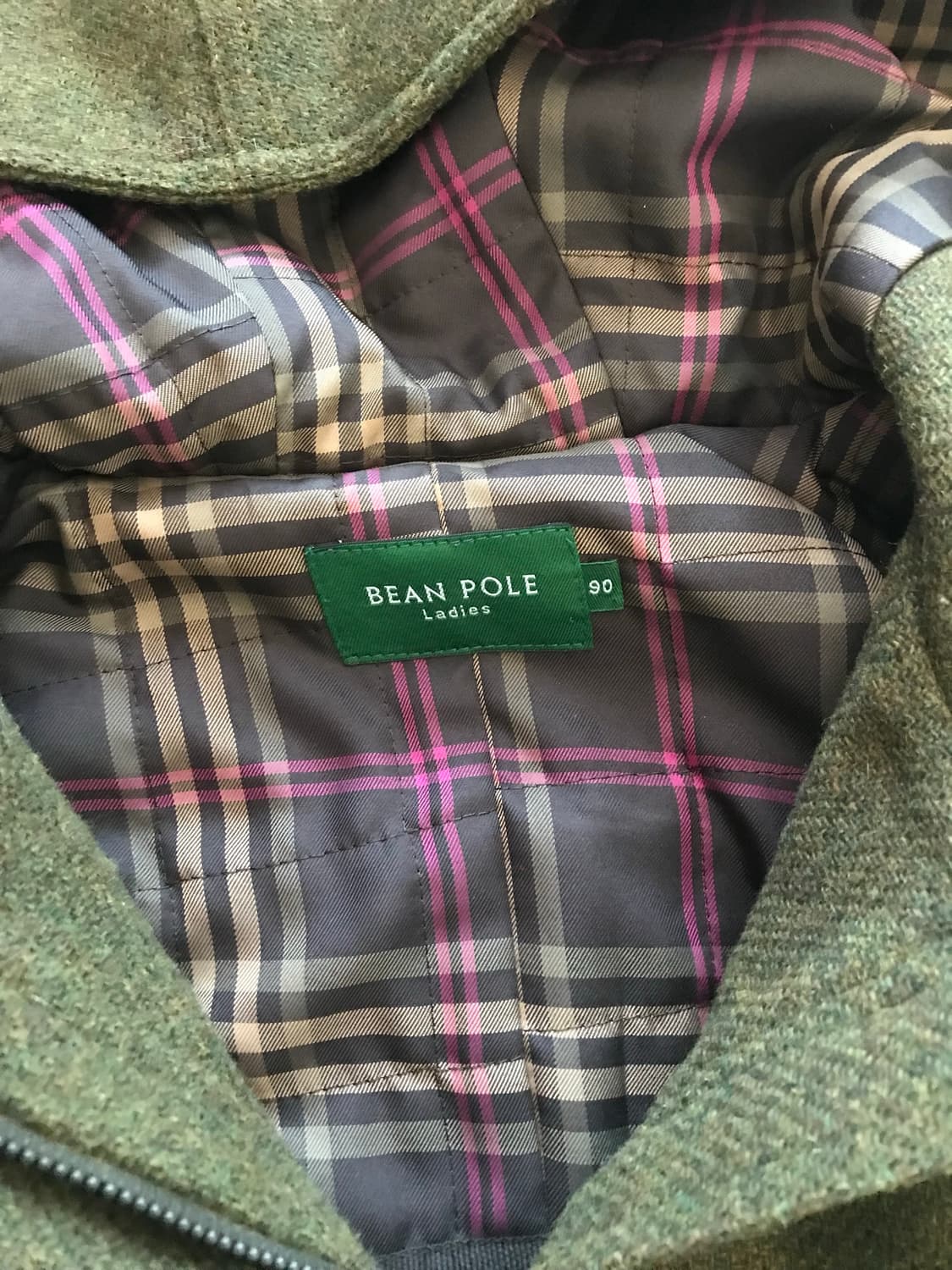 빈폴 카키 누빔 후드 울 자켓 상품이미지8