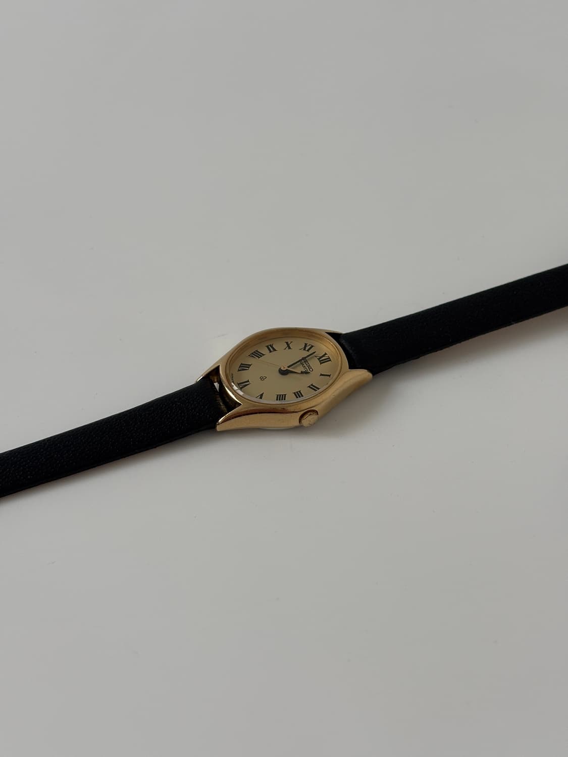 1980s Roman Index Gold Oval Ladies Quart 상품이미지6