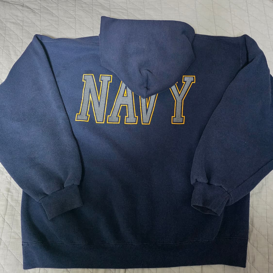 [XL] 90s USA 네이비 USN NAVY 빈티지 후드티 상품이미지4