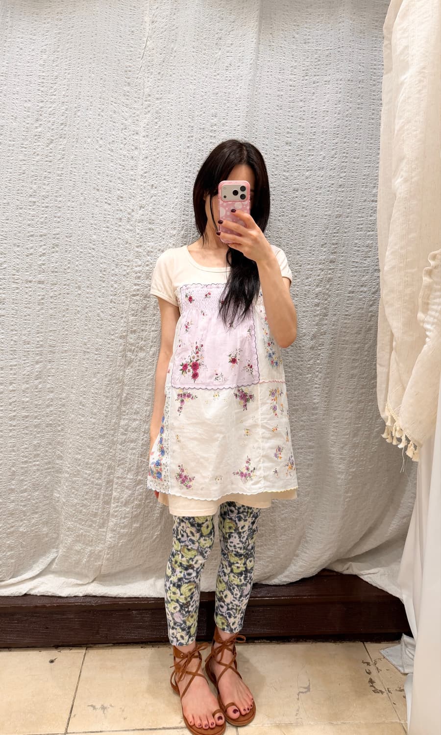 Green garden leggings 상품이미지1