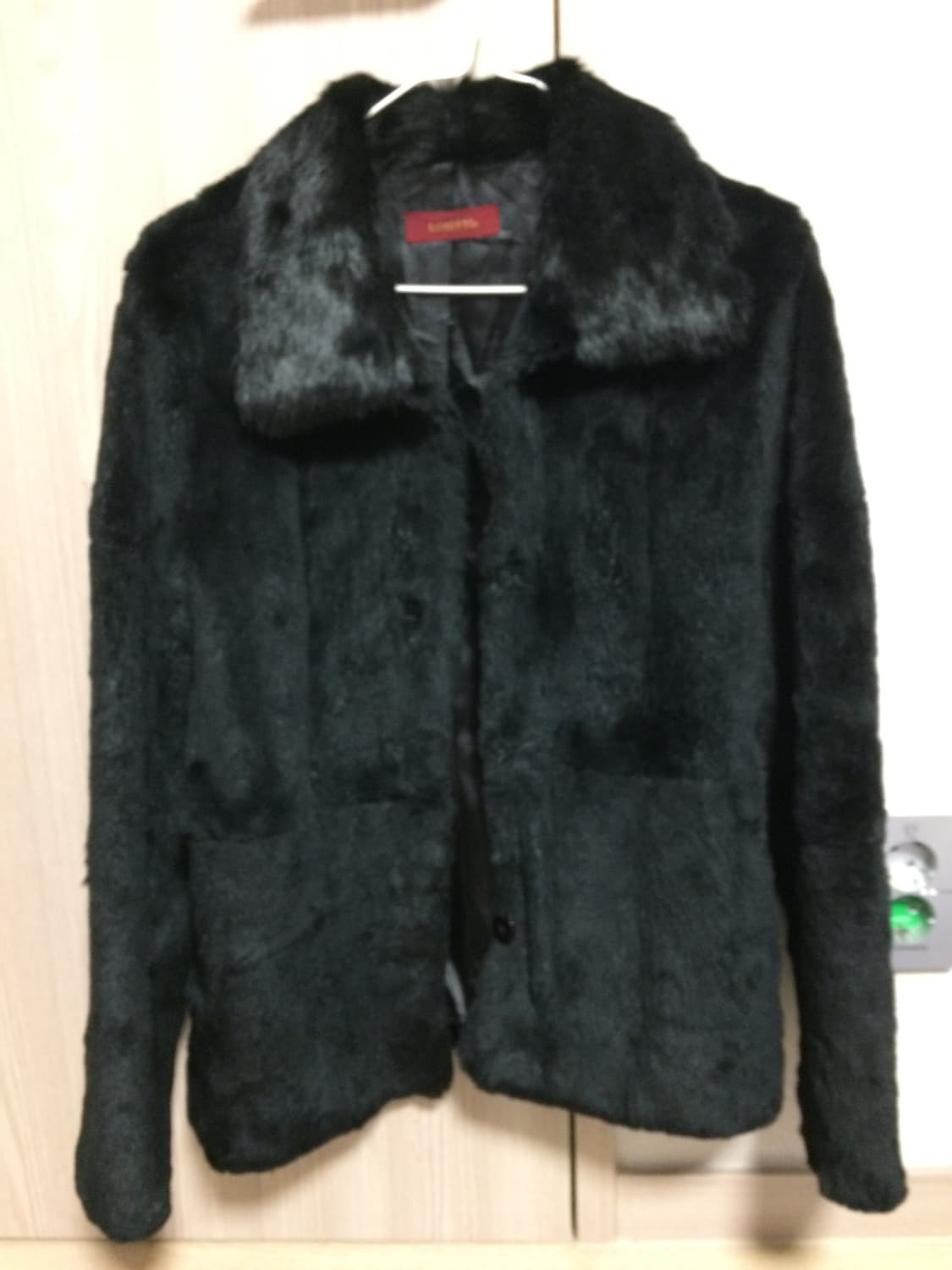 리얼퍼 토끼퍼 퍼자켓 리얼퍼자켓 블랙퍼 상품이미지1