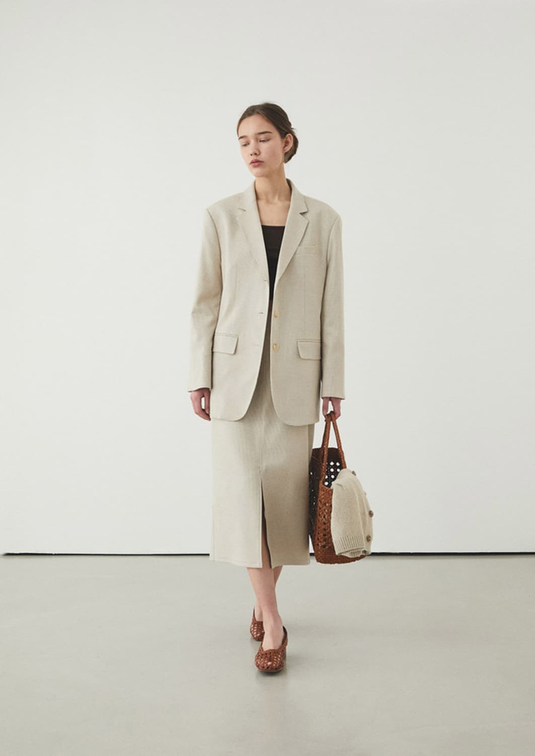 그로브 벨라 자켓 아이보리 상품이미지2