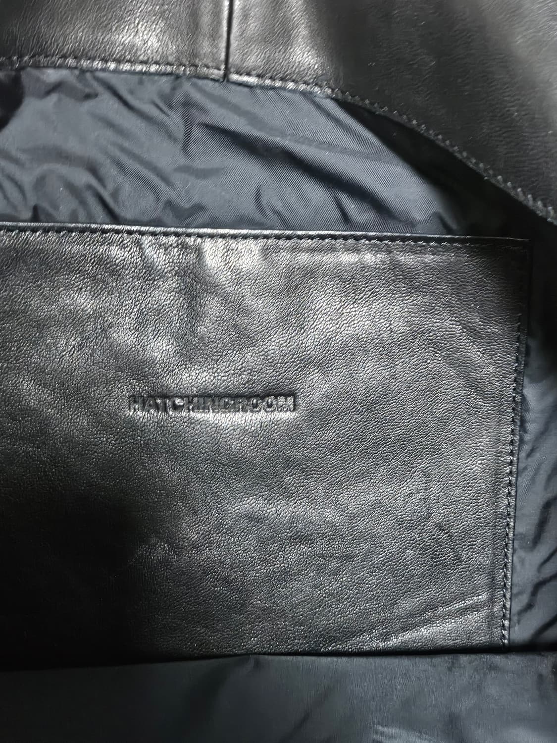 HATCHINGROOM web tote lambskin black 상품이미지2