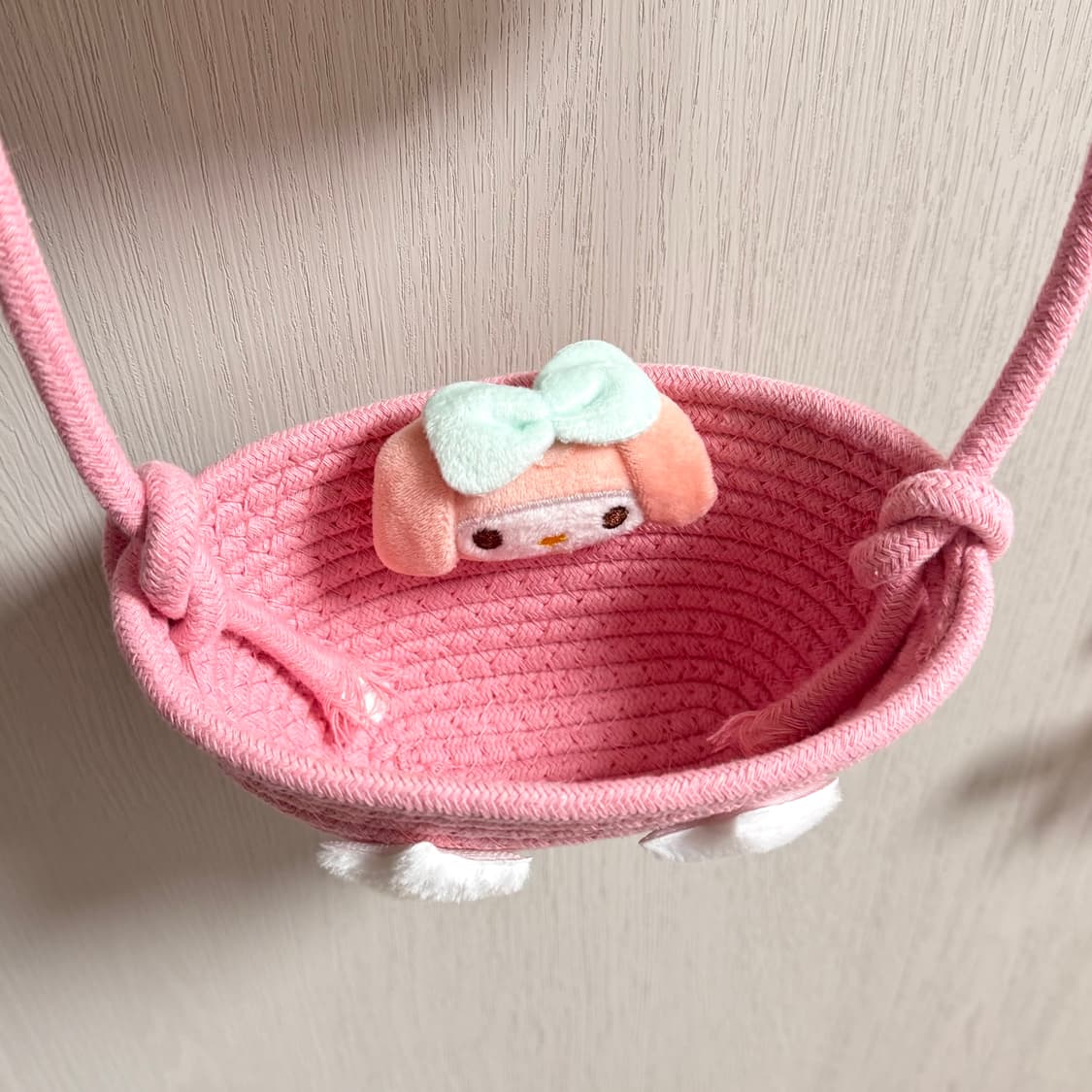 [새상품] 핑크 마이멜로디 걸이형 바구니 상품이미지3