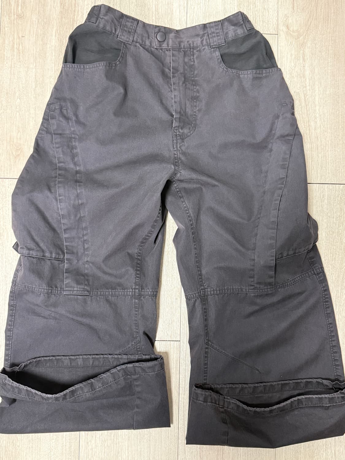 폴리테루 보더 팬츠 다크 네이비 상품이미지2