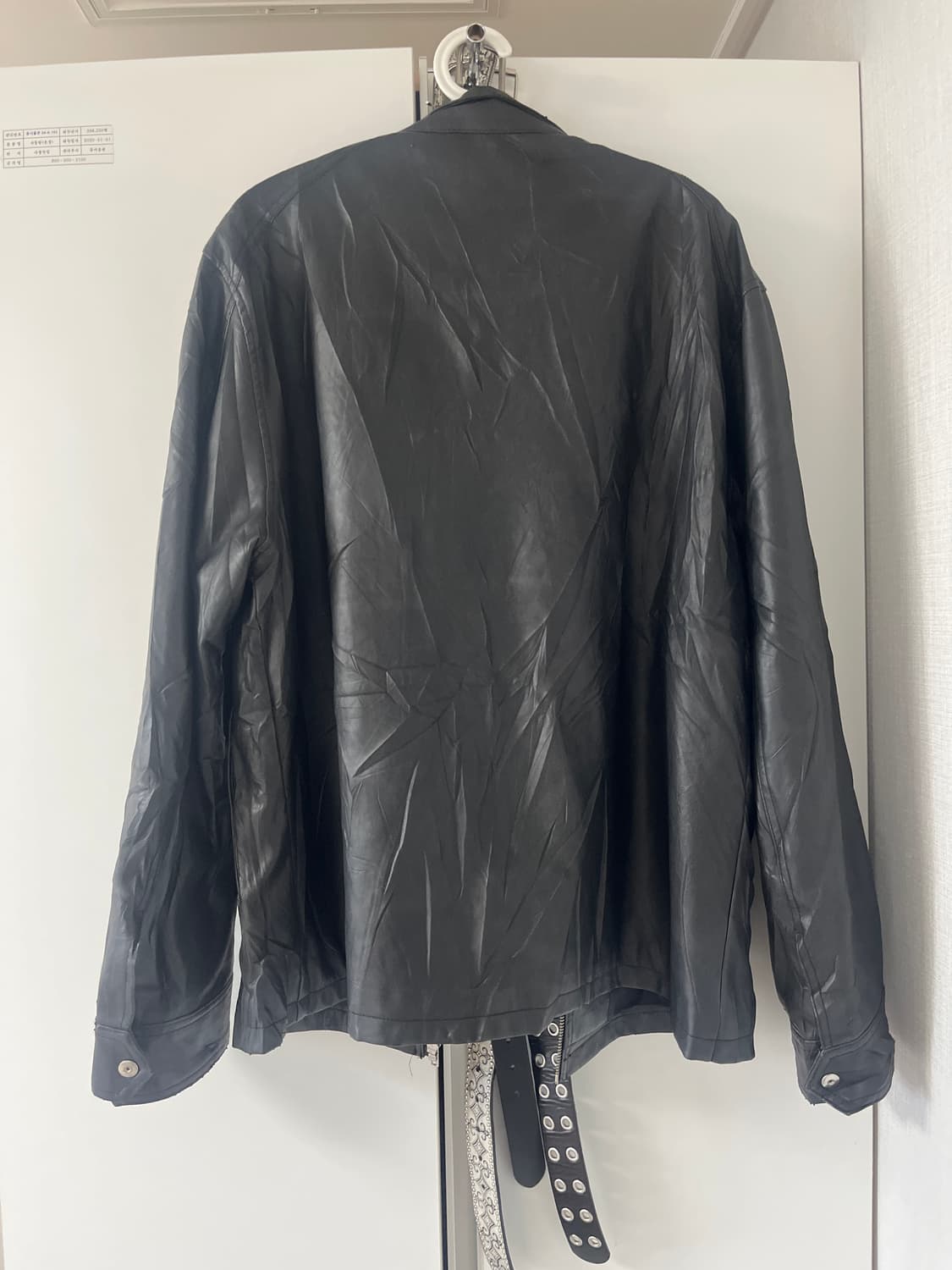 Japanese-vintagw fake leather jacket 상품이미지2