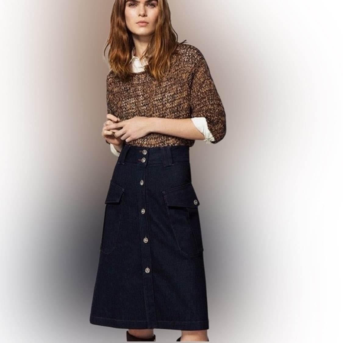 40) 마시모두띠 데님 카고 스커트 상품이미지5