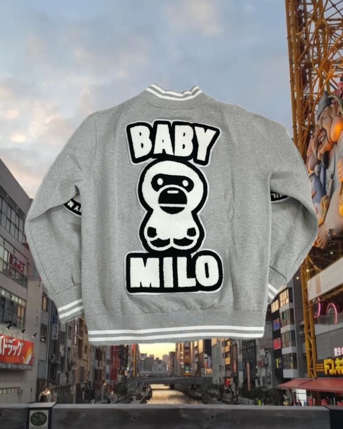 베이프 베이비마일로 바시티자켓 bape babymilo 상품이미지3