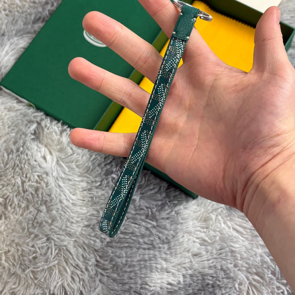 고야드 세서미 키링 그린 풀박스 상품이미지2