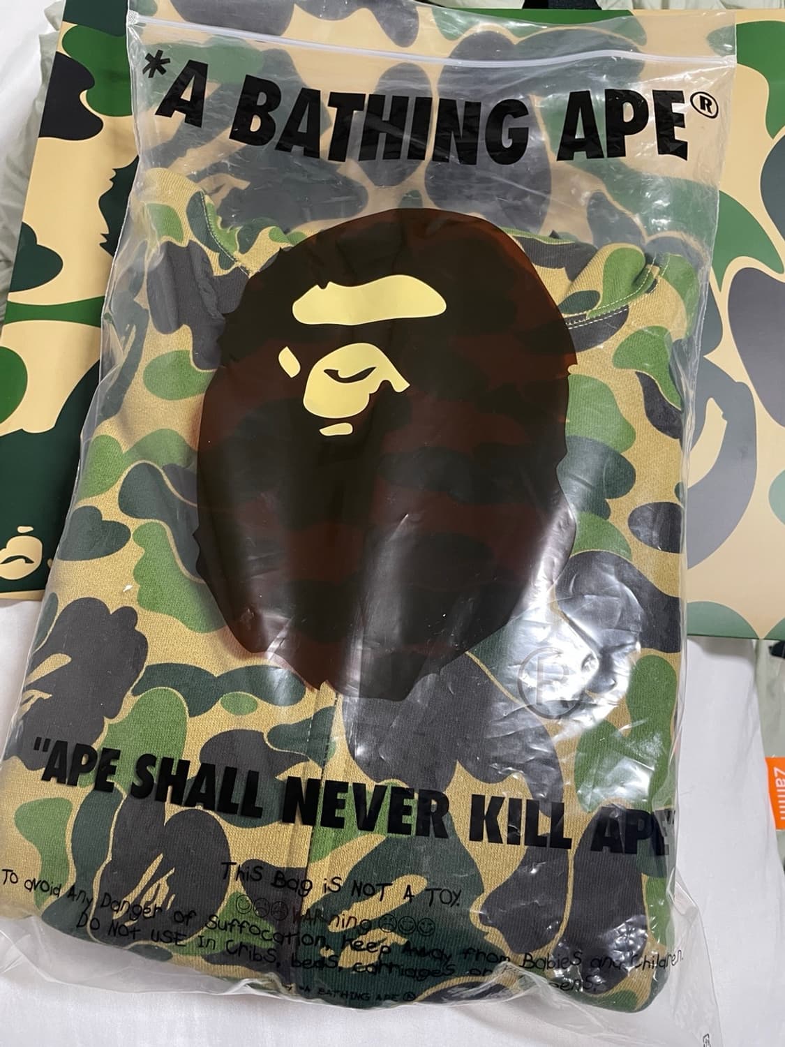 베이프 샤크후드 후드집업 M 새상품 상품이미지2