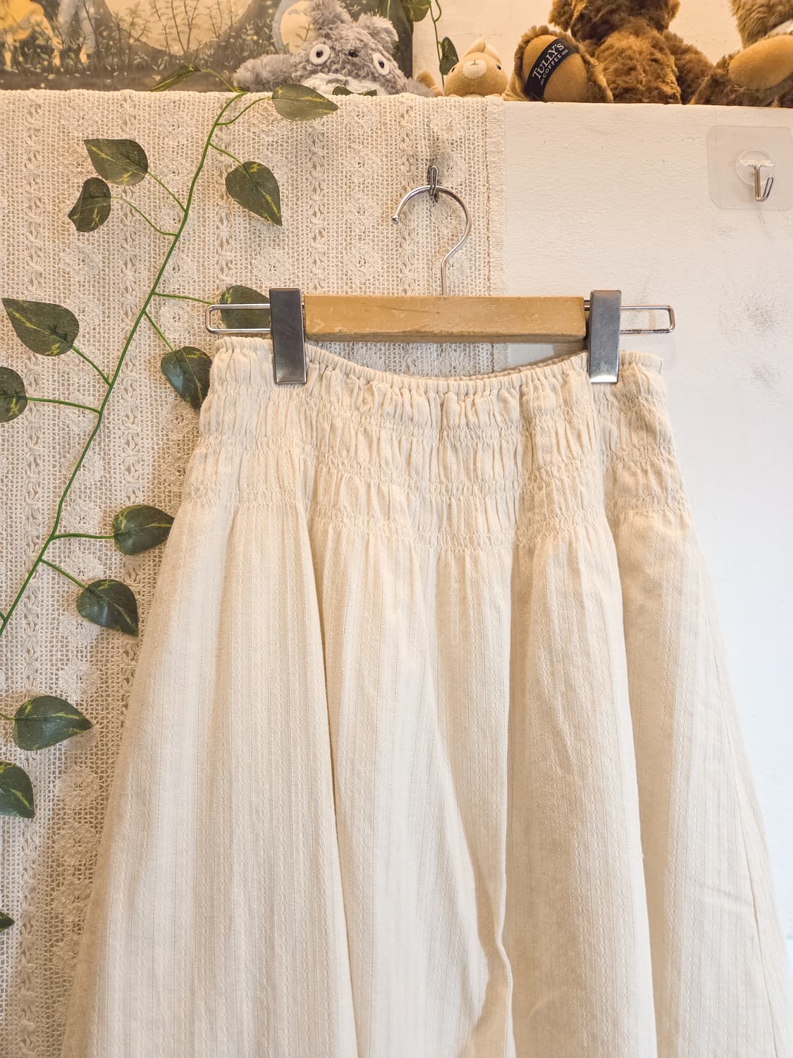 아이보리 데일리 롱스커트 상품이미지2