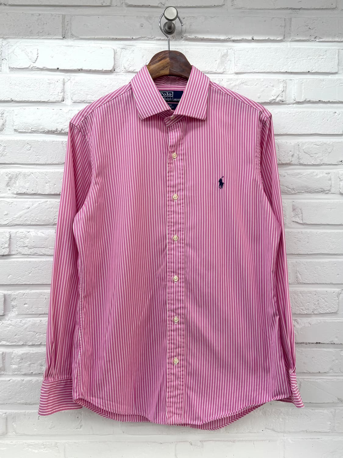 폴로 핑크 스트라이프 셔츠 상품이미지3