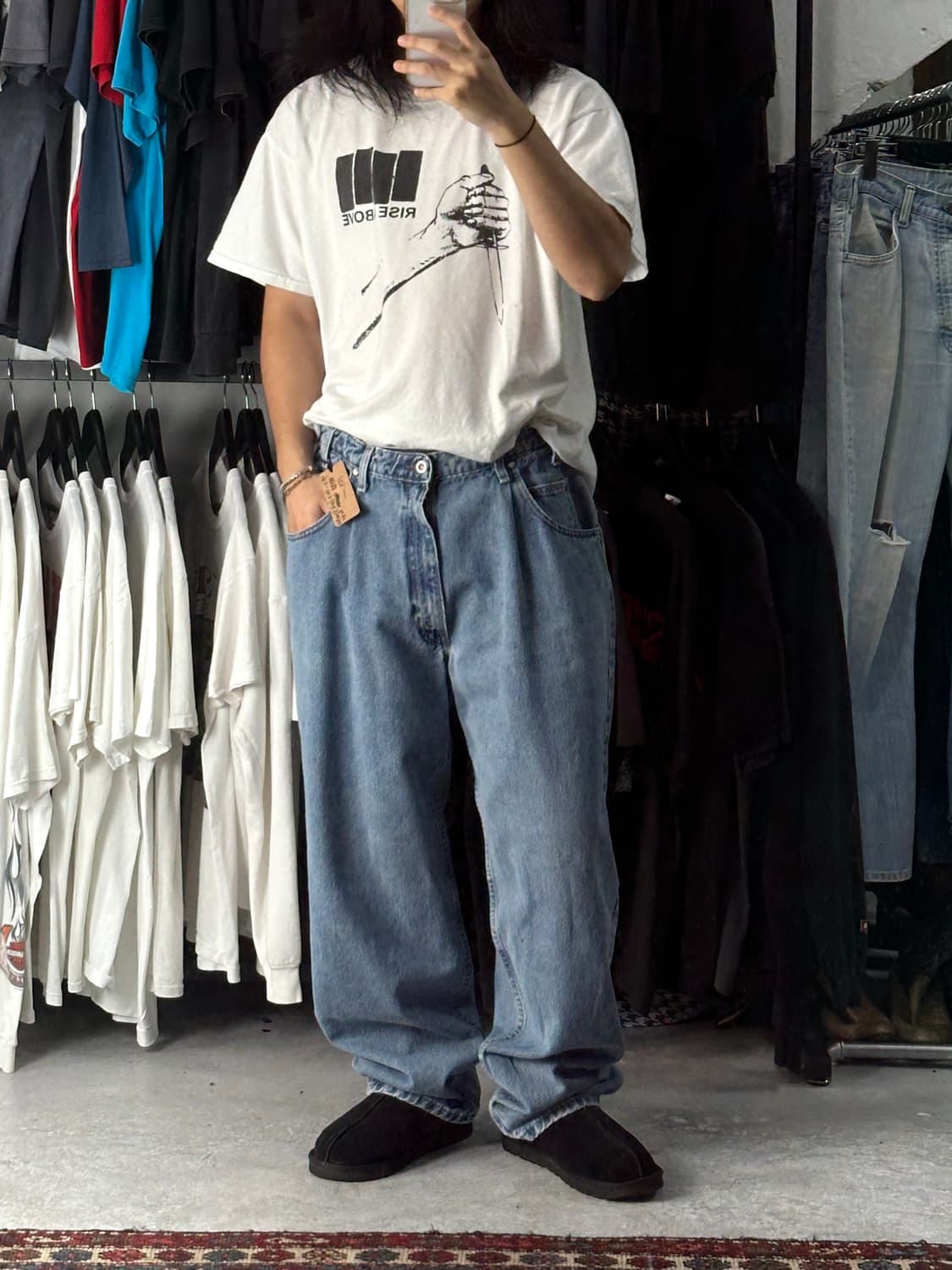 90's USA Made 리바이스 실버탭 배기 데님 팬츠 상품이미지2