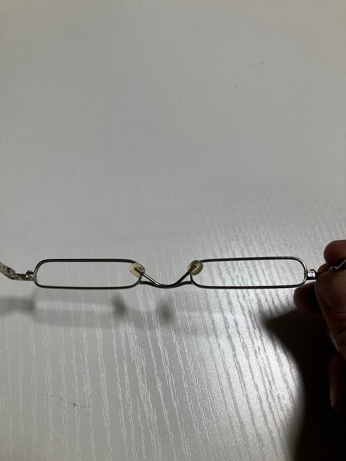 Japanese 90s 빈티지 레트로 나노 사이즈 실버 안경테  상품이미지6