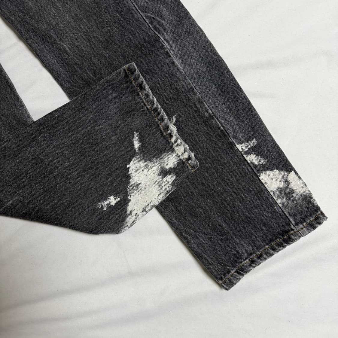 마리아노 언레귤러 데님 오피치나 블랙 상품이미지4