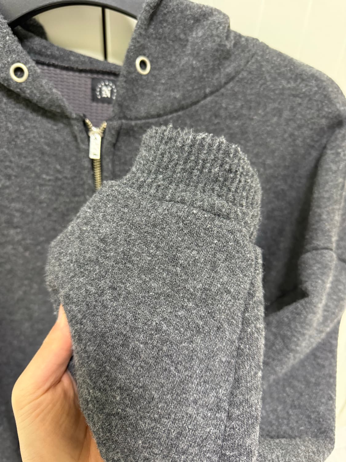 너티새비지 WOOLLY KNIT ZIP HOODIE 상품이미지3