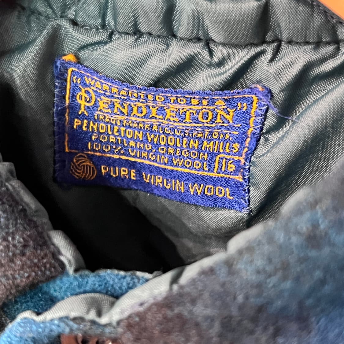 [S] 80s 펜들턴 버진울 플란넬셔츠 상품이미지7