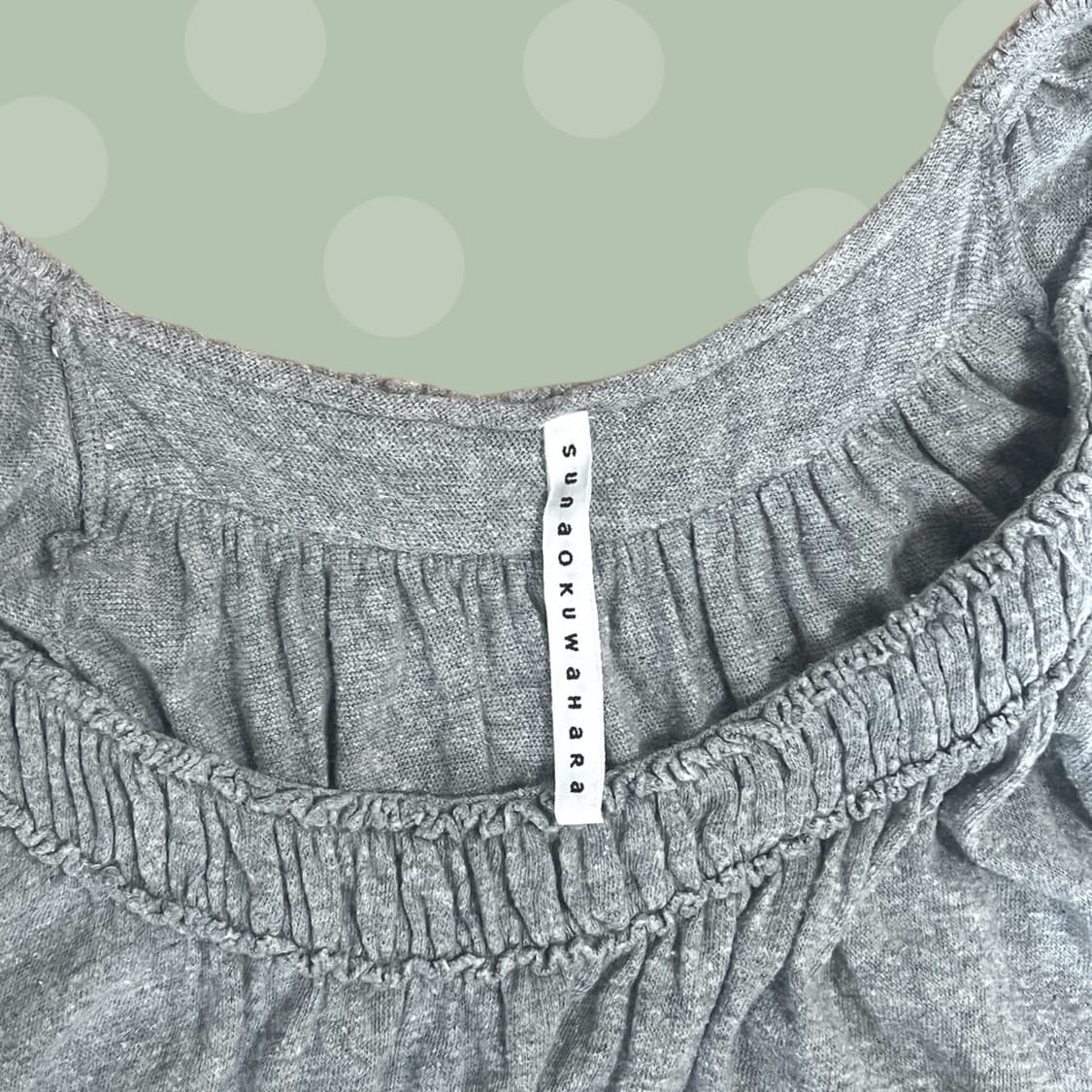 스나오 쿠와하라 그레이 러플 원피스 상품이미지4